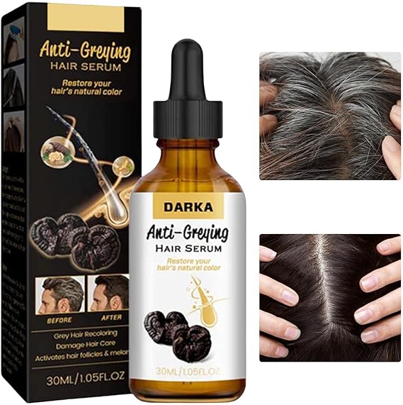 Hair Darkening Se-rum, Darka Anti-greying Hair Se-rum, Nutrient Natural Darkening Se-rum 30 Ml