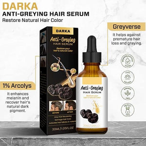 Hair Darkening Se-rum, Darka Anti-greying Hair Se-rum, Nutrient Natural Darkening Se-rum 30 Ml