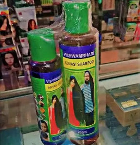 Pack Of 2 Adivasi Hair Oil 120 Ml + Adivasi Hair Shampoo 200ml